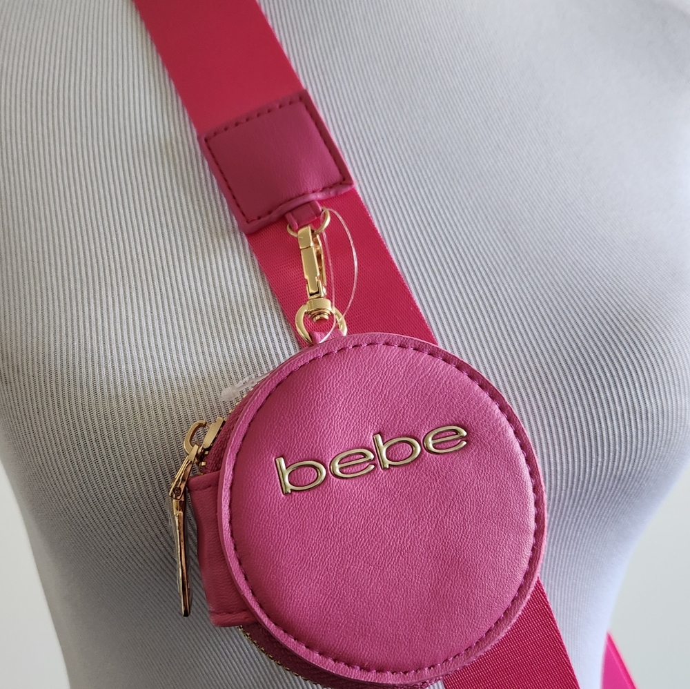 🆕️⬇️🎉HOST PICK🎉 bebe Pink Mara Nylon Crossbody Bag With Coin Purse - Picture 7 of 15